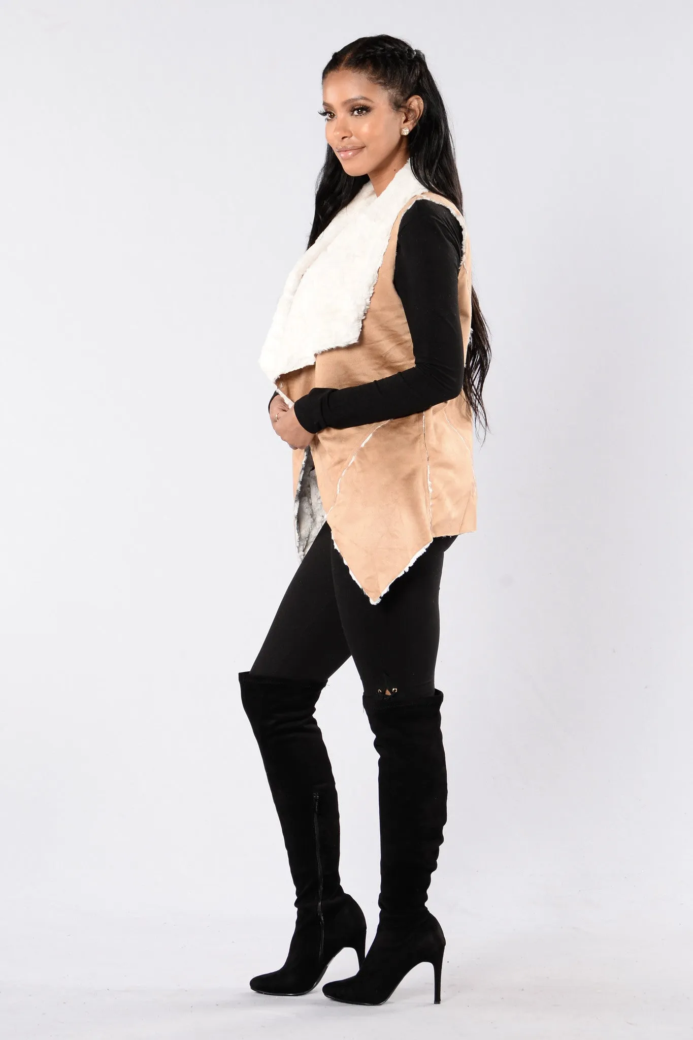 Adore You Vest - Tan