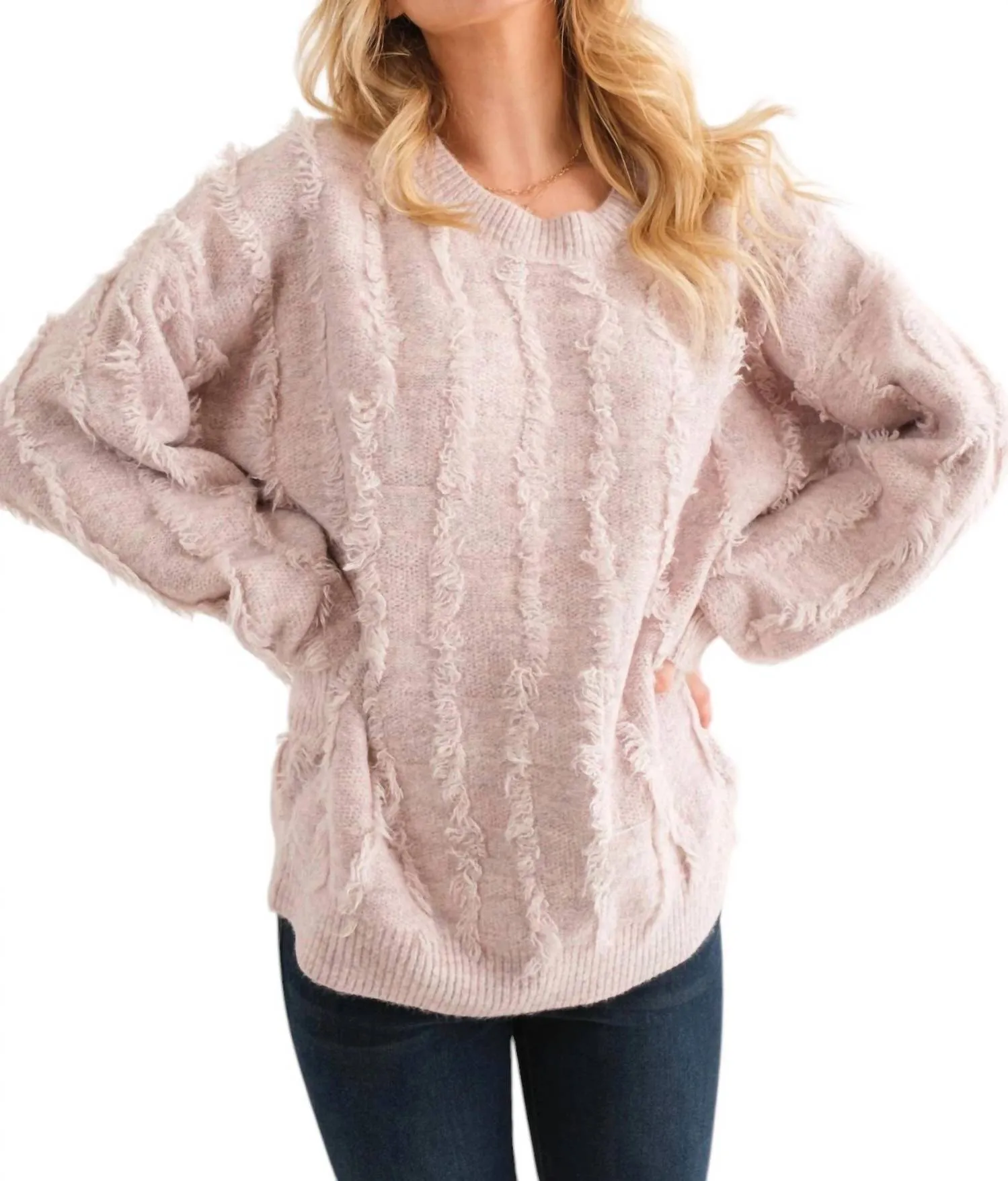 And The Why - On the Fritz Fringe Sweater