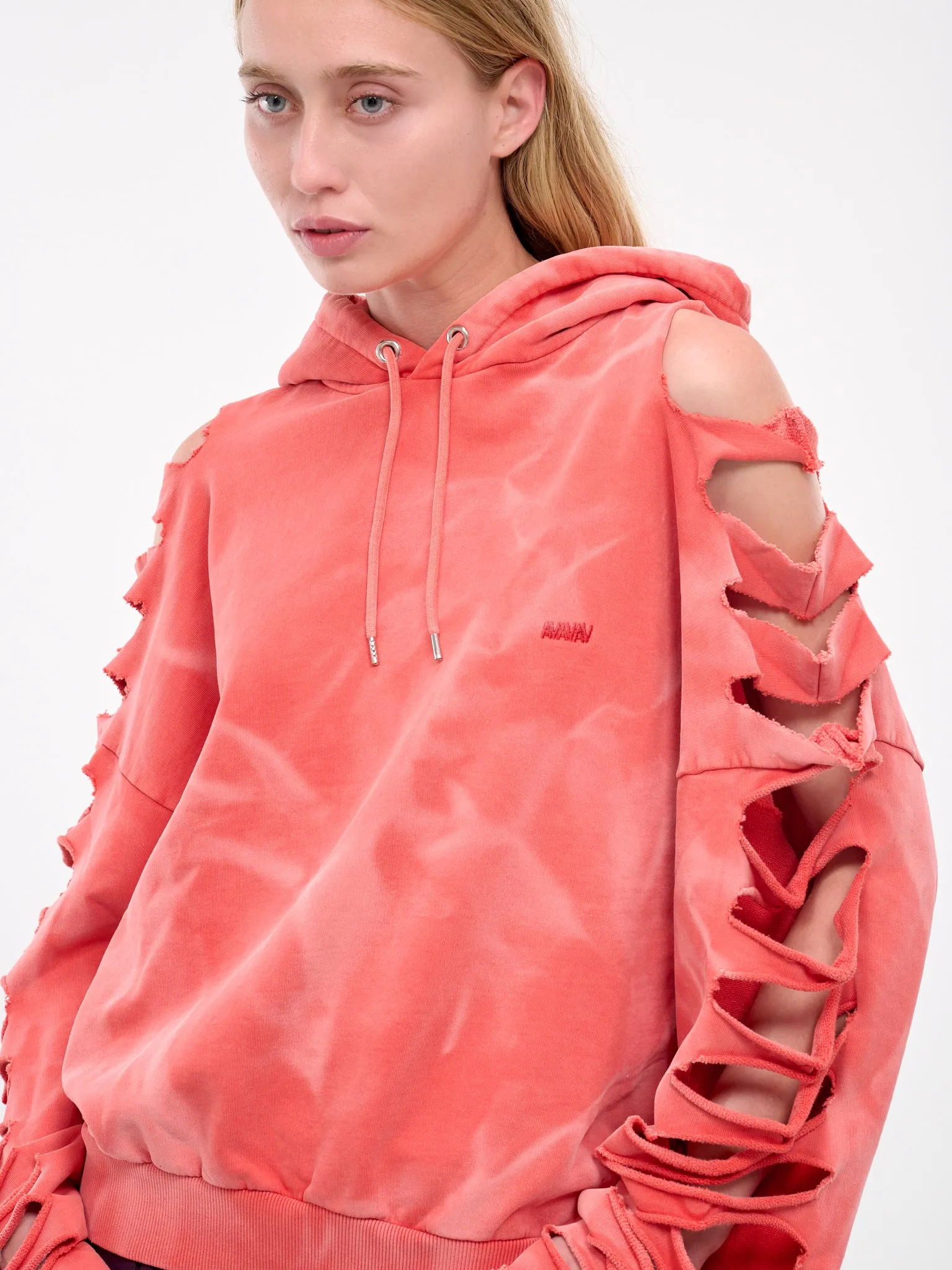 Cut-Out Hoodie (N0401-RED)