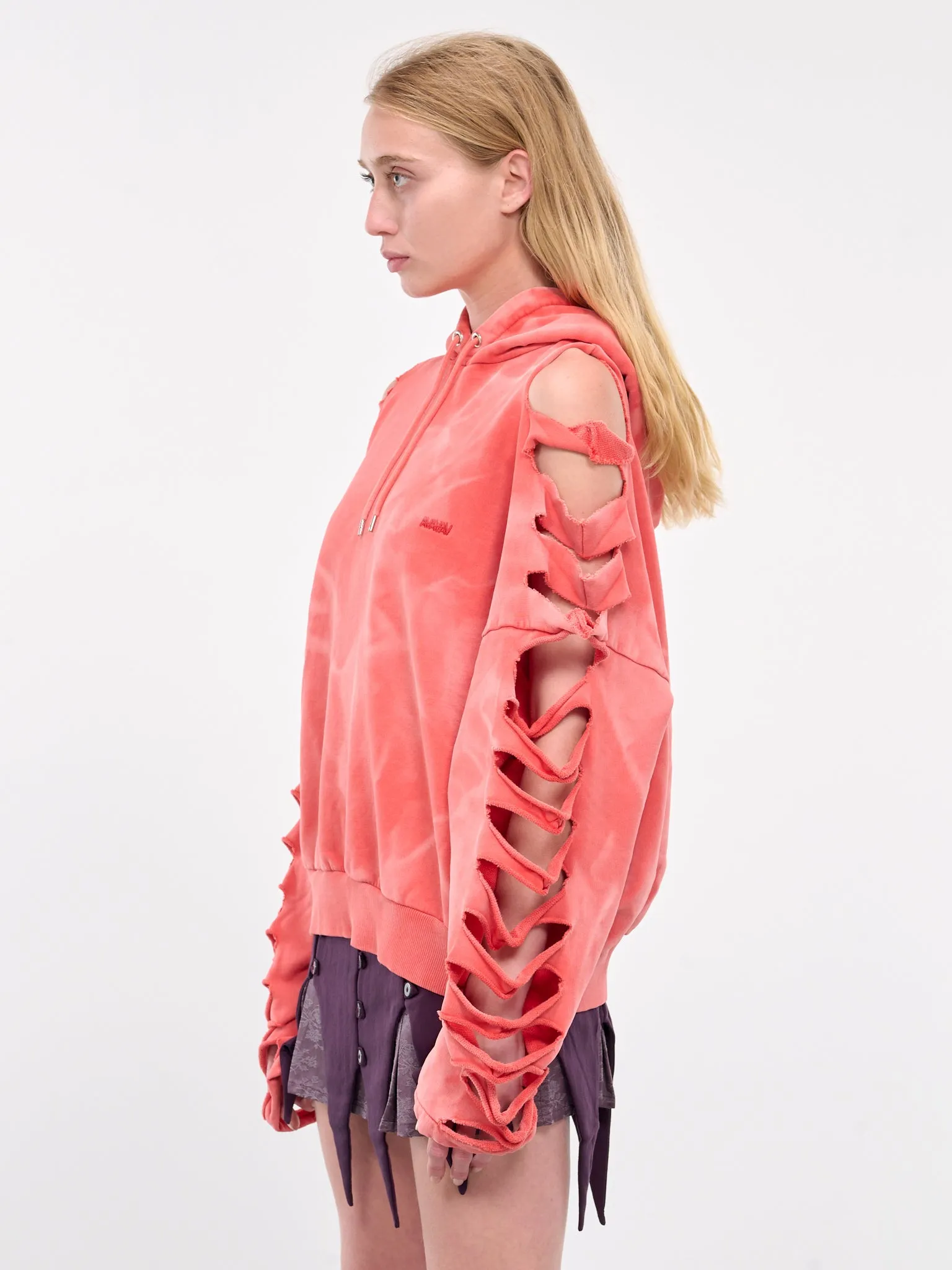 Cut-Out Hoodie (N0401-RED)
