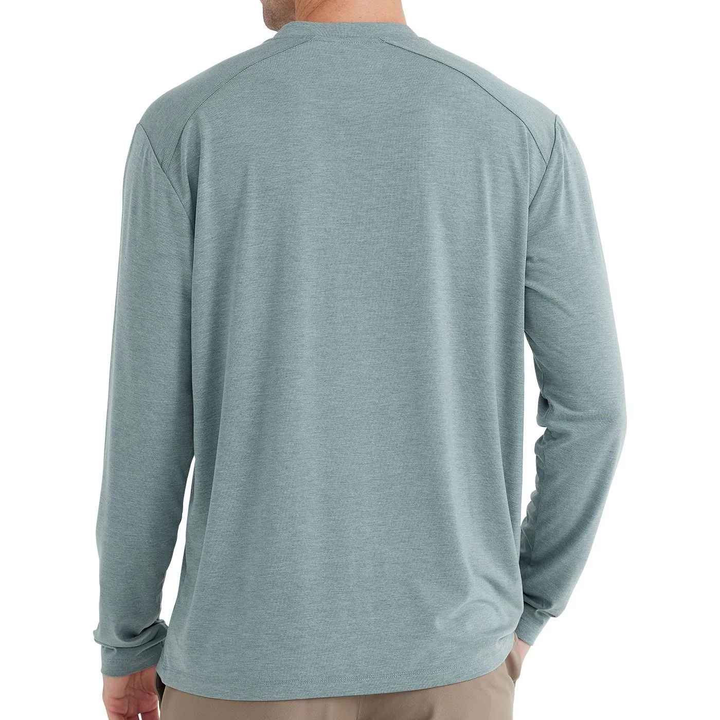 Free Fly Apparel Men's Bamboo Flex Long Sleeve Henley