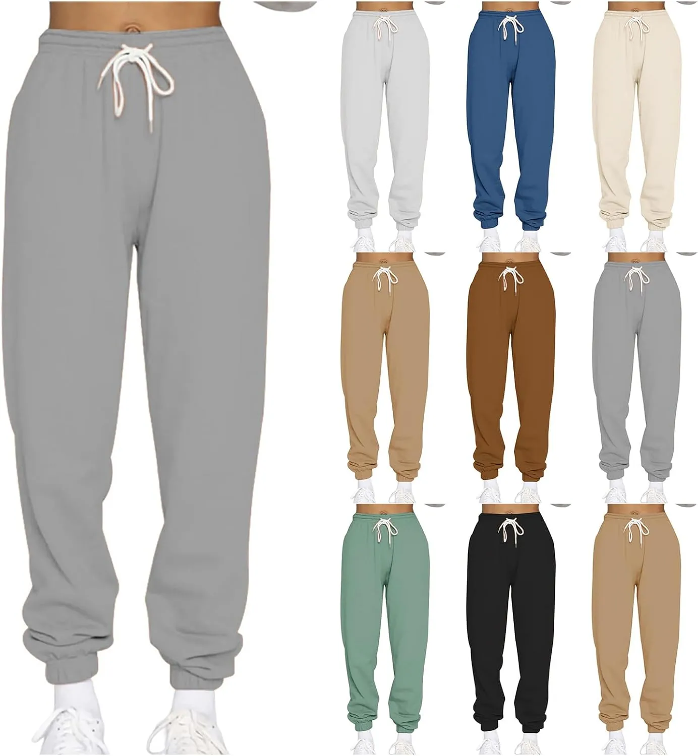Kubbon Womens Wide Leg Jeans Baggy High Waist Straight Leg Denim Pants Casual Loose Fit Stretchy Trousers with Pockets