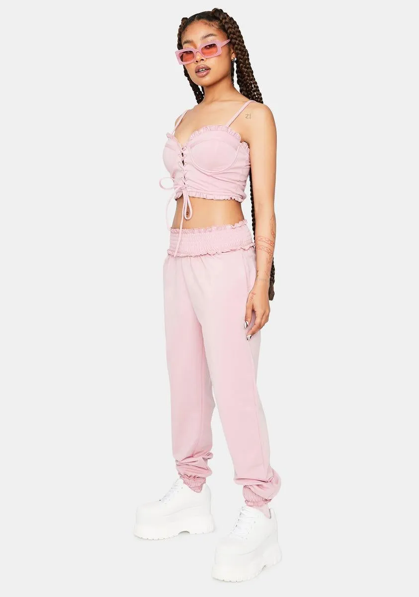 Lady Perfect Proof Corset And Jogger Set
