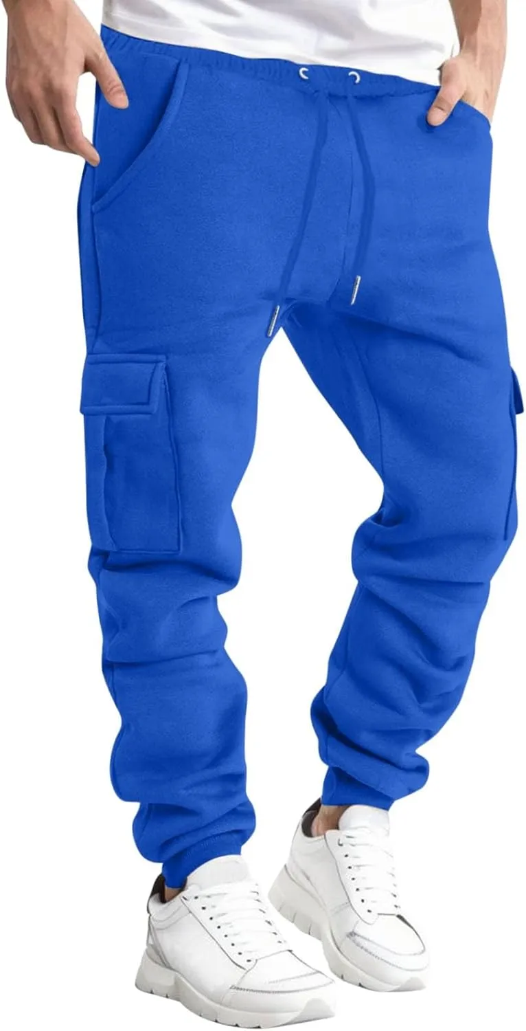LCMTWX Cargo Pants for Men Casual Jogging Sports Elastic with Pockets Men's Men's Pants Straight Leg Joggers