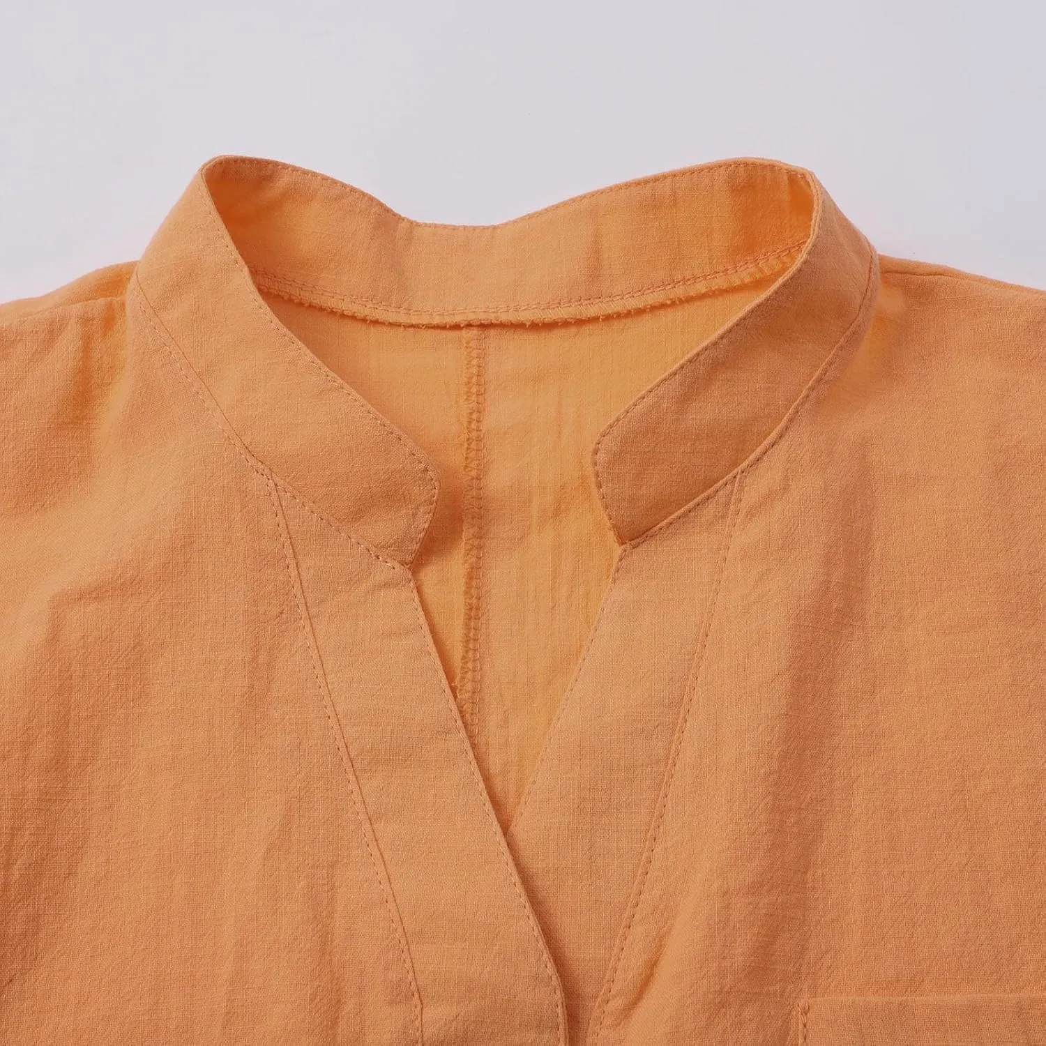 Linen Shirts for Women Trendy Casual Button Down Short Sleeve Cotton Shirts Loose Summer V Neck Business Work Collared Tops