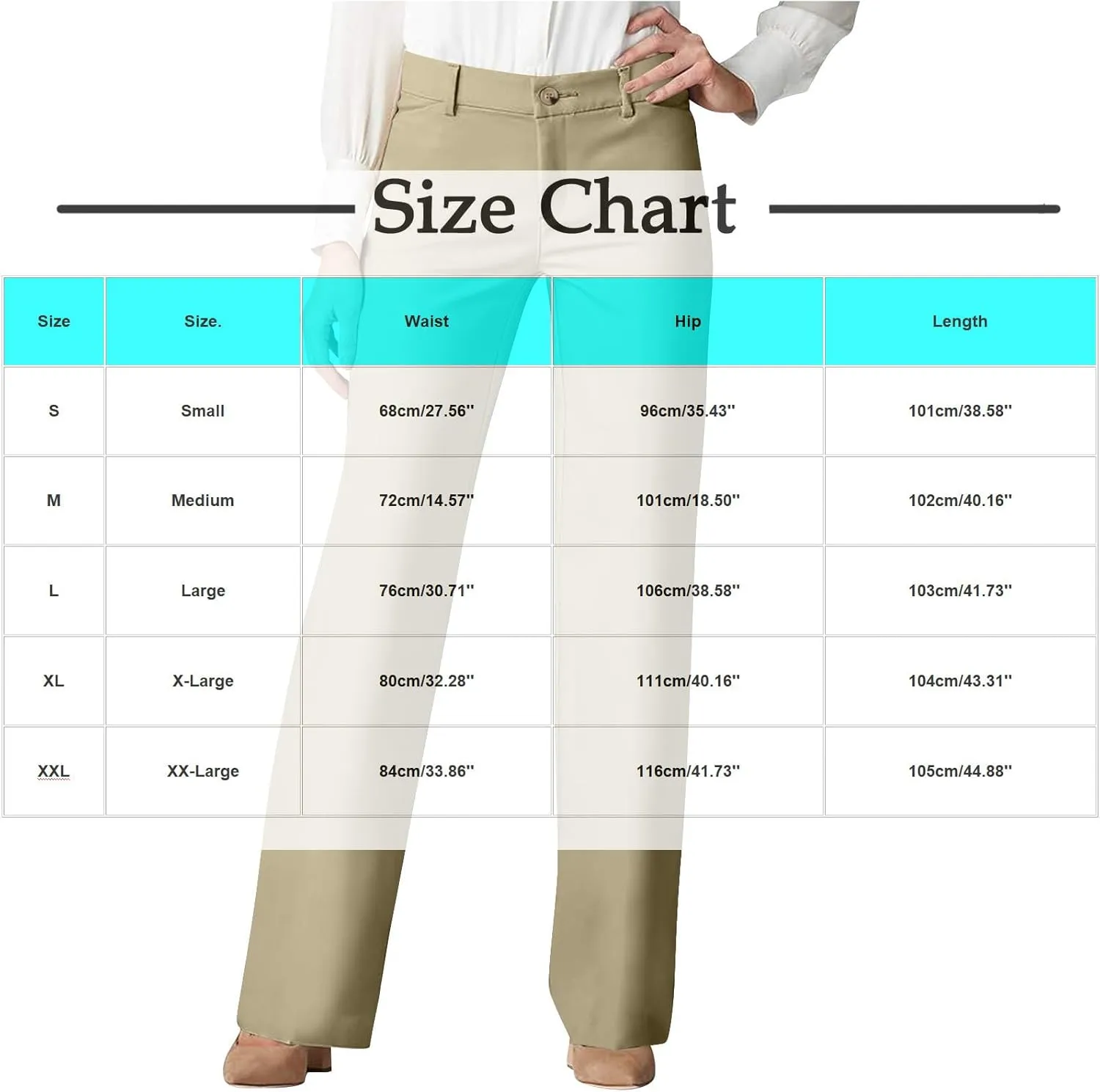 Lmdudan 2025 Dress Pants Women Work Business Pants Tummy Control Office Straight Leg Trousers High Waisted Ladies Slacks