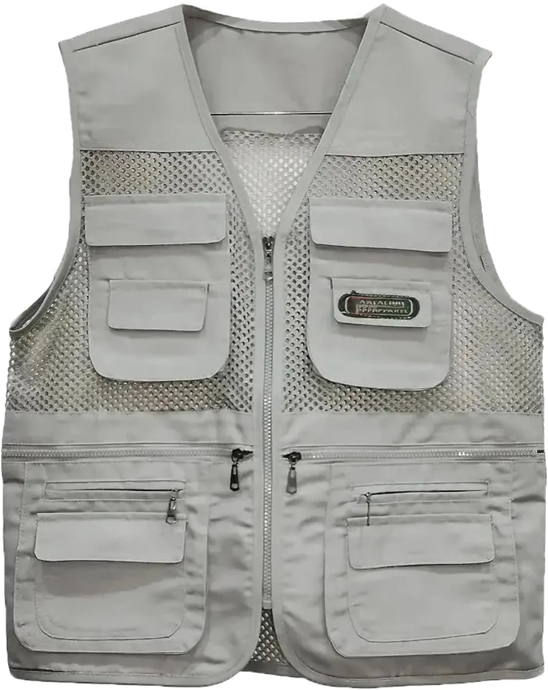 Men's Summer Thin Vest Coat Outdoor Multi-Pocket Breathable Waistcoat Solid Camping Fishing Work Vest