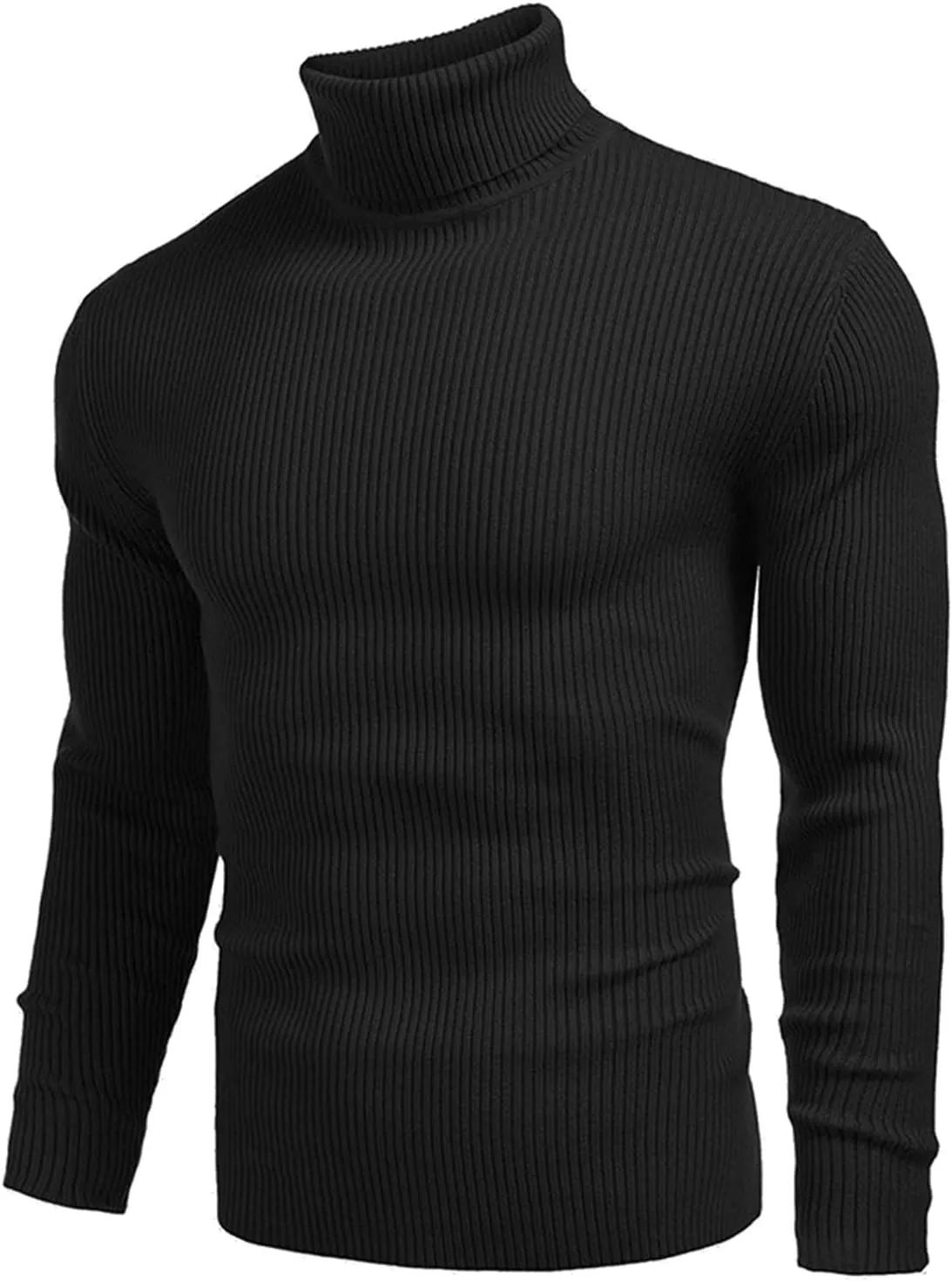 Mens Turtneck Pullover Sweaters Long Sleeve Cable Knit Sweater Slim Fit Jumpers Designer Undershirts Fall Winter Tops