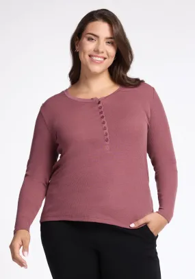 Reese Ribbed Henley • Final Sale Deals! - Wild Ginger