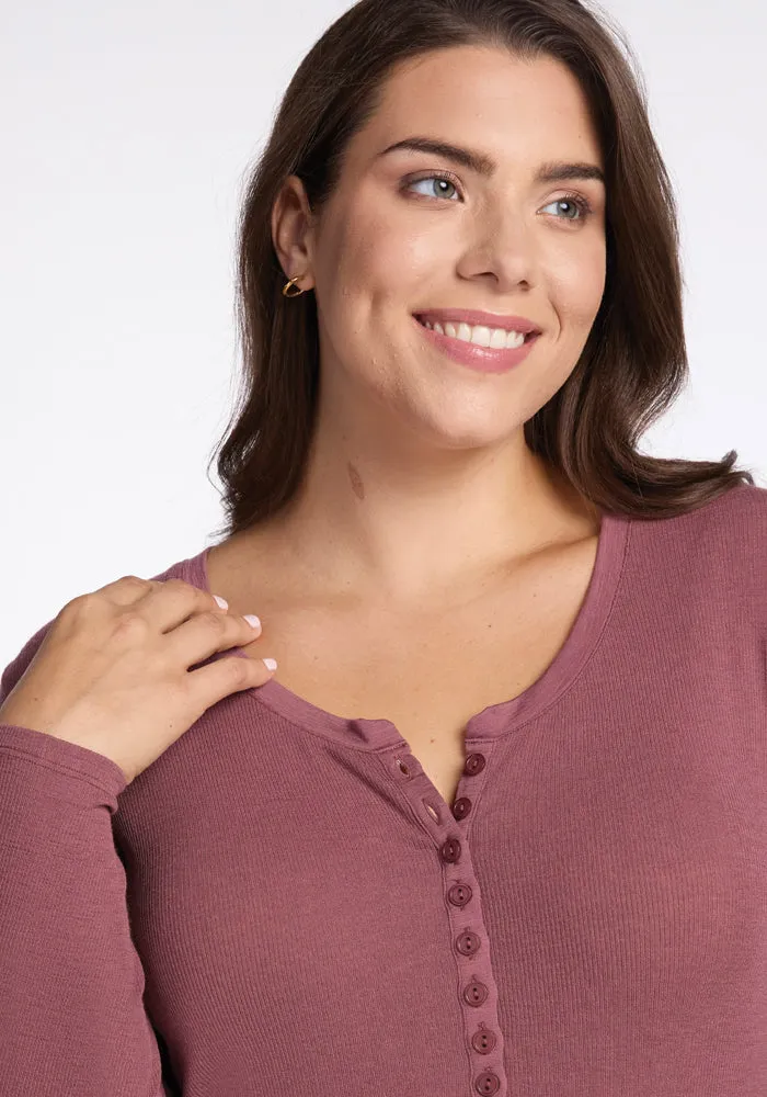 Reese Ribbed Henley • Final Sale Deals! - Wild Ginger
