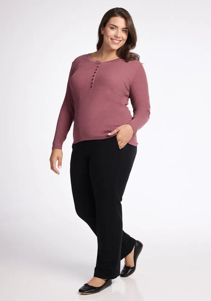 Reese Ribbed Henley • Final Sale Deals! - Wild Ginger