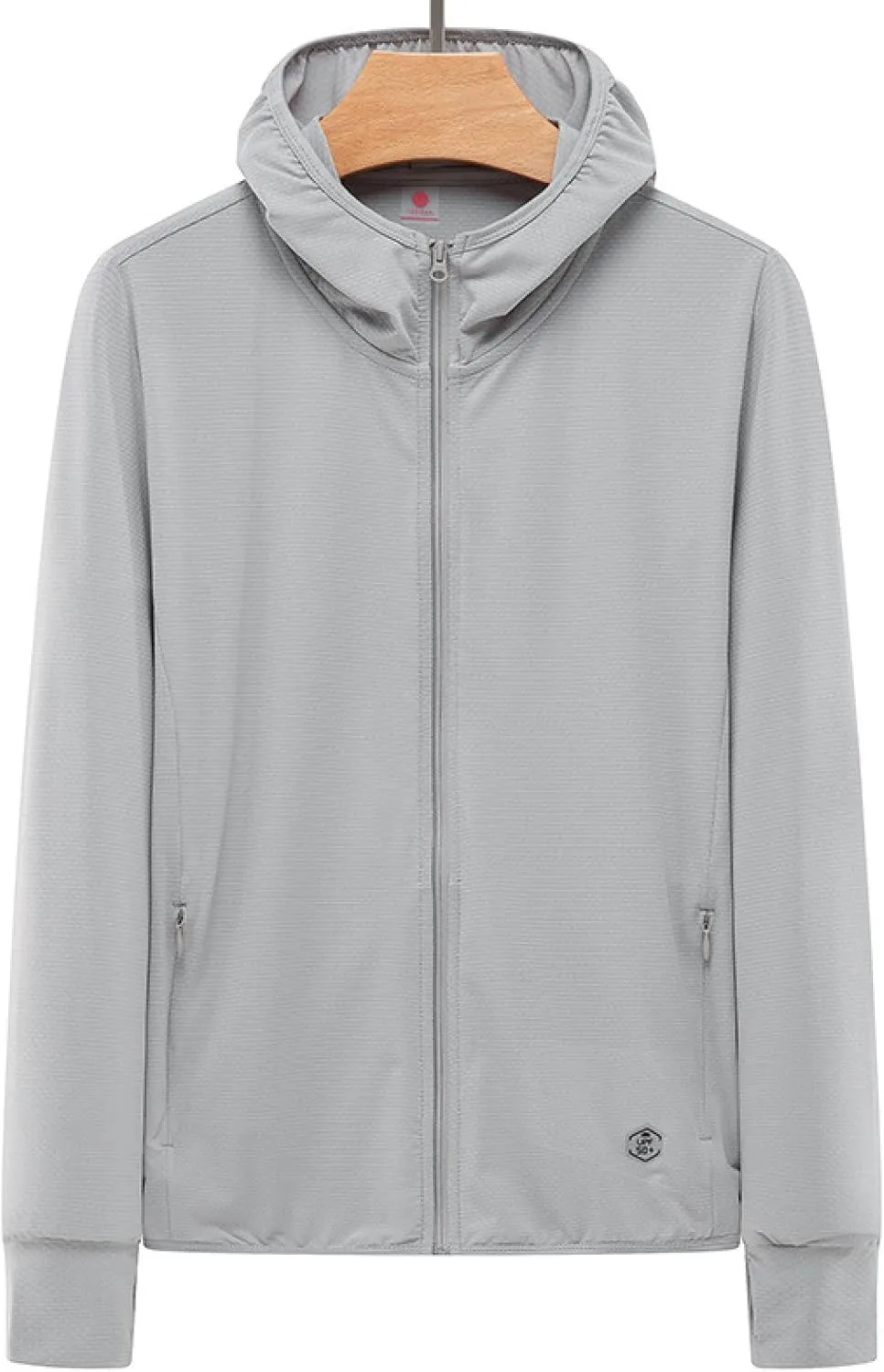 Sun Protection Hiking Clothing, Ice Silk Breathable, Knitted Couple Sun Protection Clothing, Gray, 4XL,UPF 187 Sun Jacket