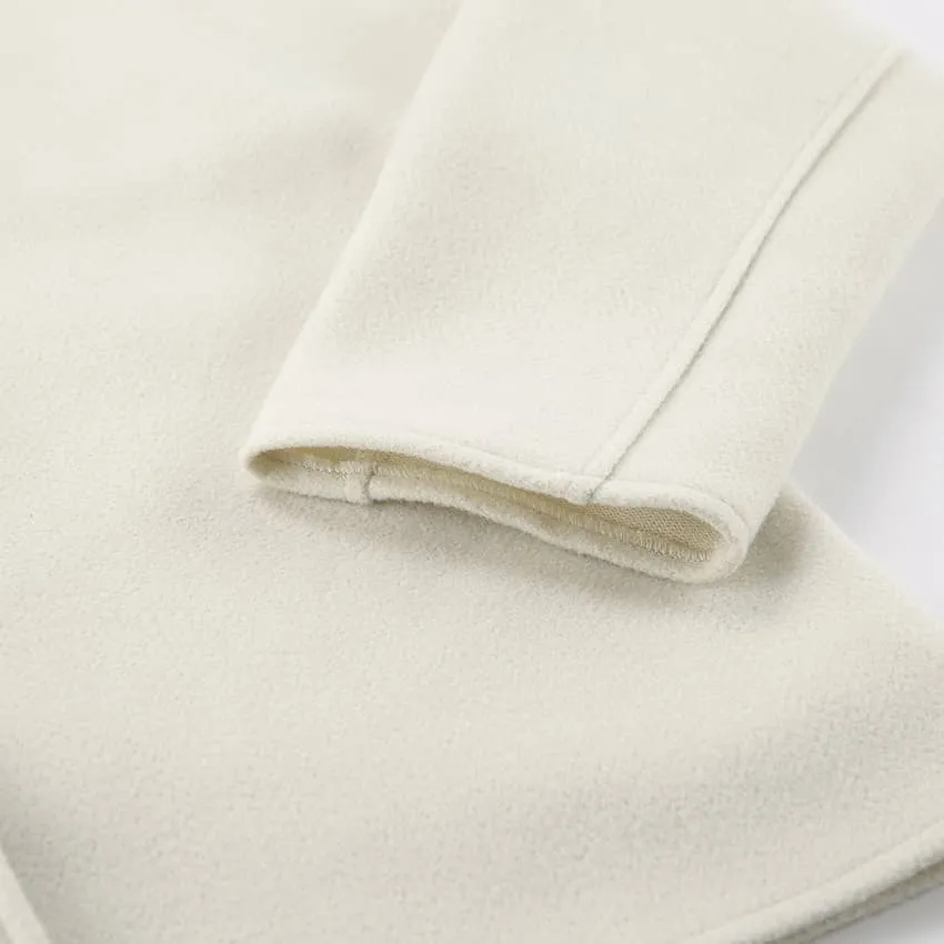 V-neck woolen jacket