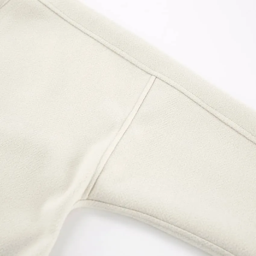 V-neck woolen jacket