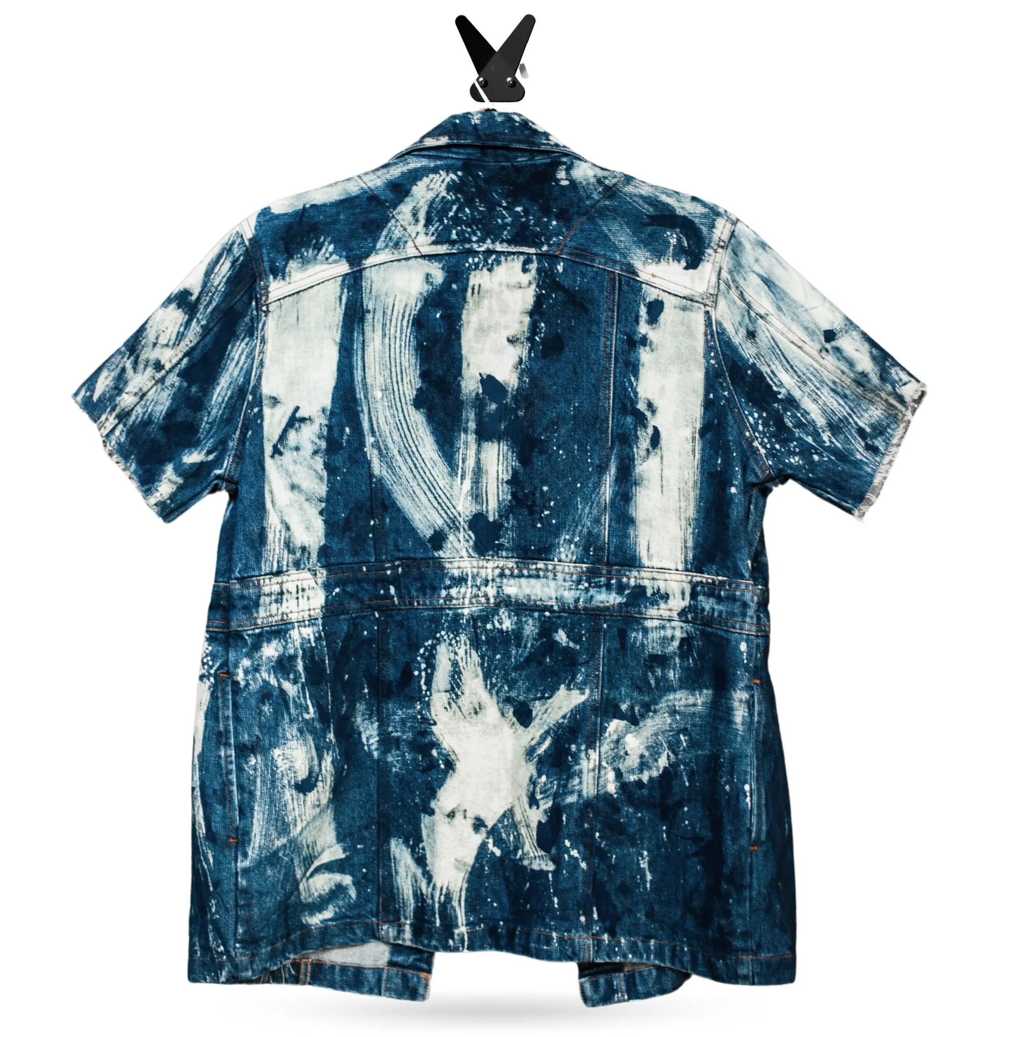 Warriors Coat Painted Jean Jacket