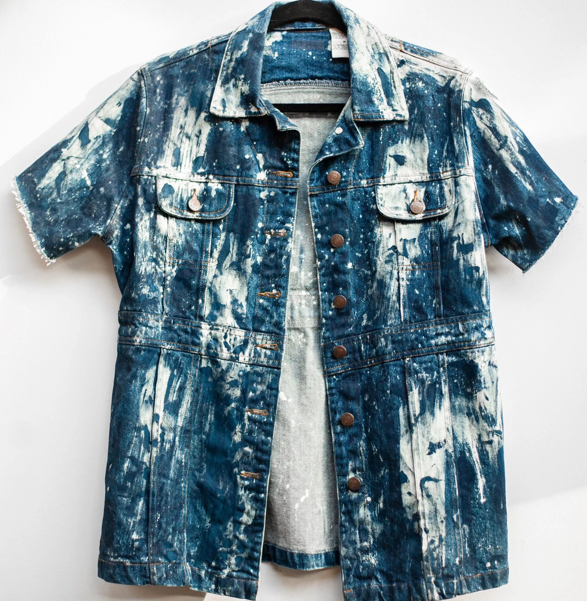 Warriors Coat Painted Jean Jacket