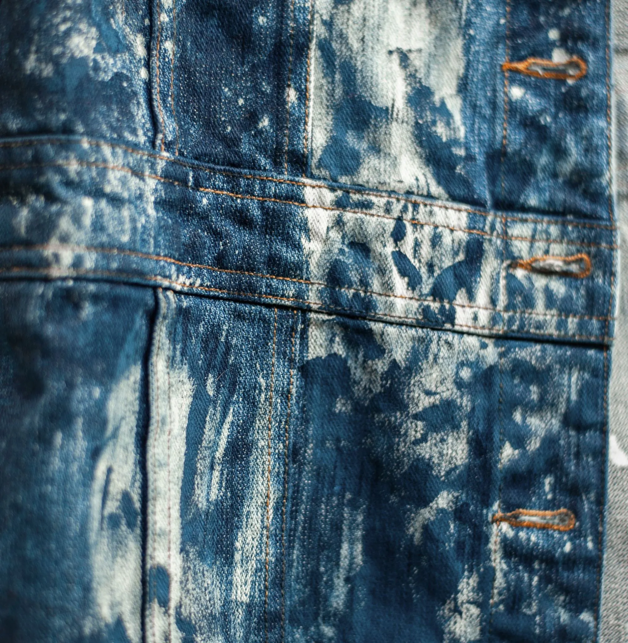 Warriors Coat Painted Jean Jacket