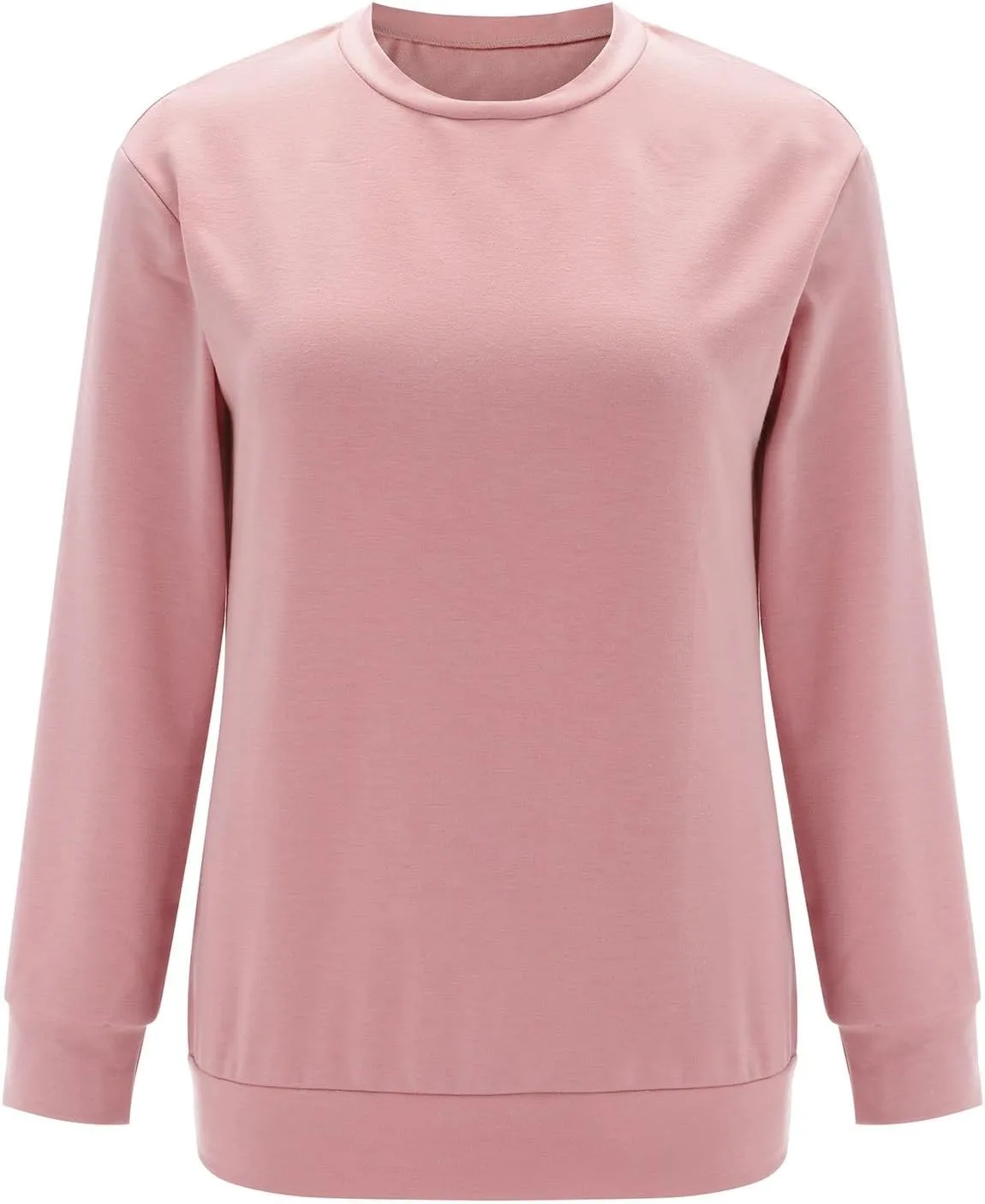 Womens Long Sleeve T Shirts Fall Fashion Tops Comfy Basic Tees Plain Tshirts Color Block Pullover Loose Tunic Tops