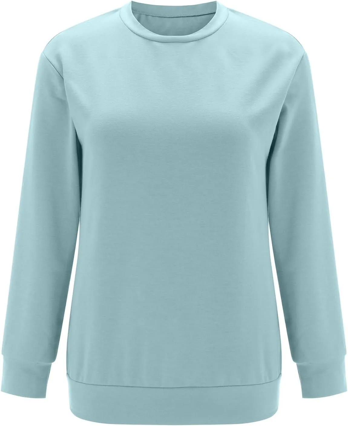 Womens Long Sleeve T Shirts Fall Fashion Tops Comfy Basic Tees Plain Tshirts Color Block Pullover Loose Tunic Tops