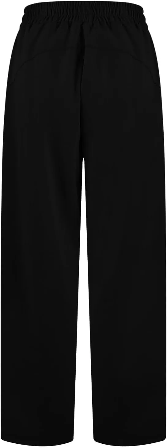 Womens Wide Leg Sweatpants Casual High Waisted Flare Sweatpants with Pocket Baggy Lightweight Yoga Pants