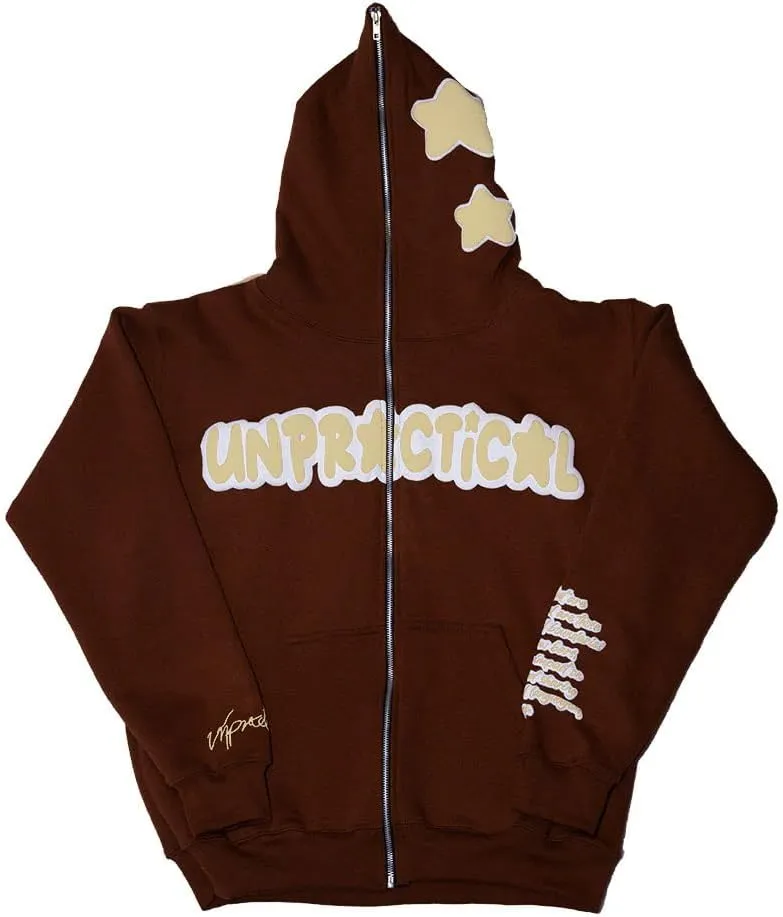 Zip Up Hoodie Y2k Unisex Oversized Graphic Hoodies Grunge Jackets Streetwear Emo Clothes Vintage 2000s