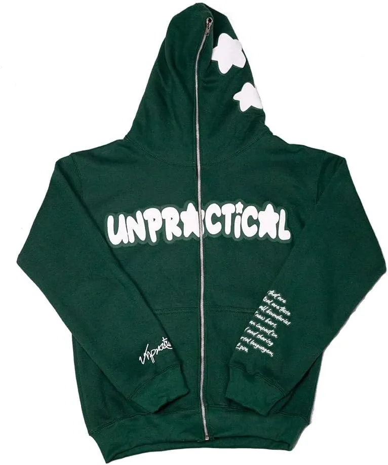 Zip Up Hoodie Y2k Unisex Oversized Graphic Hoodies Grunge Jackets Streetwear Emo Clothes Vintage 2000s